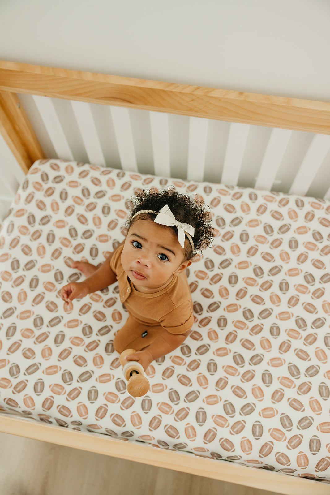 Copper Pearl Premium Knit Fitted Crib Sheet | Blitz
