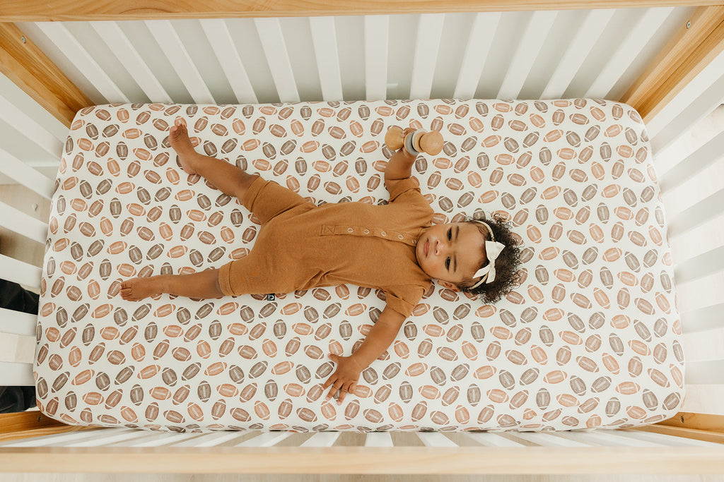 Copper Pearl Premium Knit Fitted Crib Sheet | Blitz