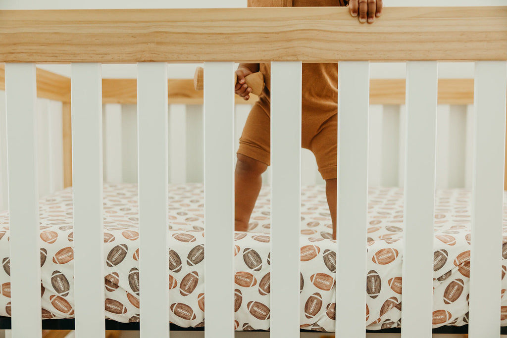 Copper Pearl Premium Knit Fitted Crib Sheet | Blitz