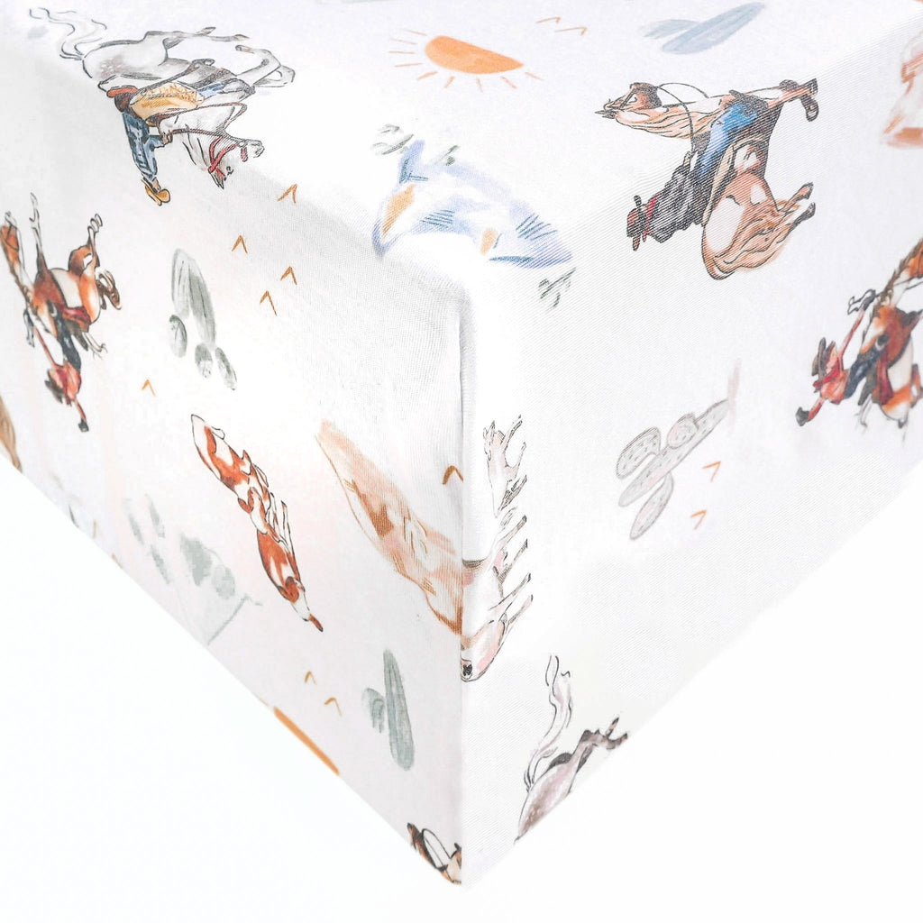 Copper Pearl Premium Knit Fitted Crib Sheet | Boone